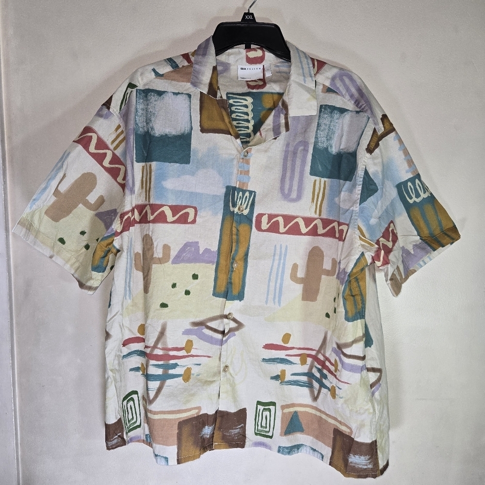 ASOS DESING Multicolor Abstract Print Men's Shirt